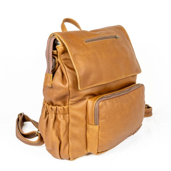 Large Leather Nappy Bag - Image 2