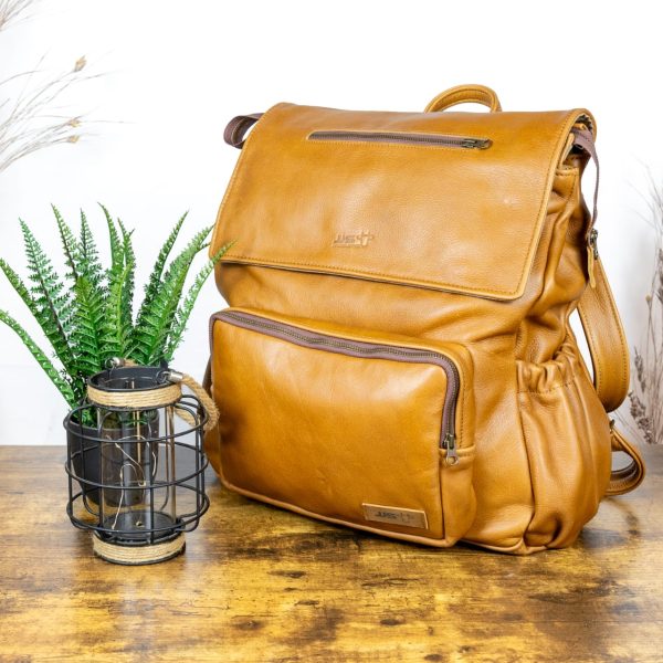 Large Leather Nappy Bag - Image 5