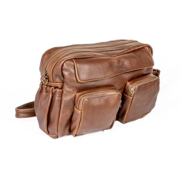 XL Leather Nappy Bag - Image 5