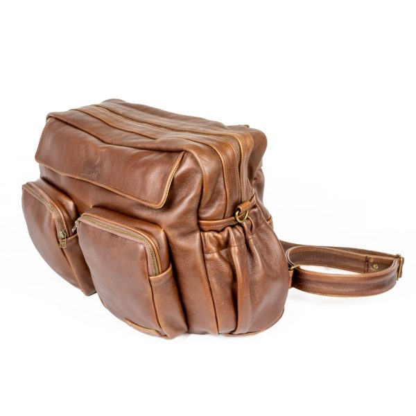 XL Leather Nappy Bag - Image 6