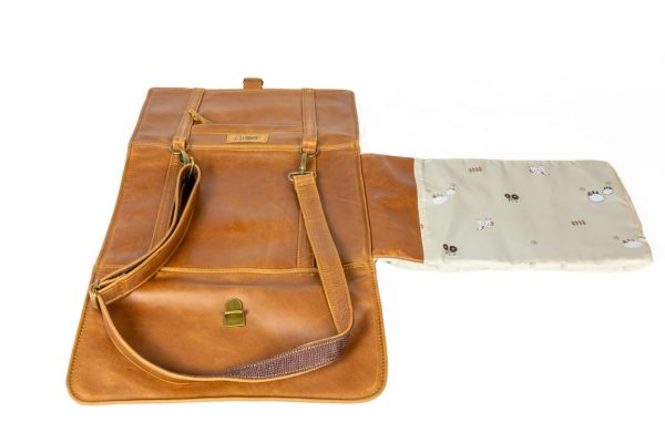Leather Baby Changing Mat Sidebag - Image 4