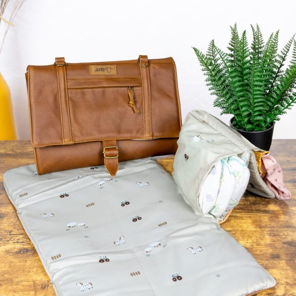 Leather Baby Changing Mat Sidebag - Image 6