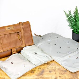 Leather Baby Changing Mat Sidebag