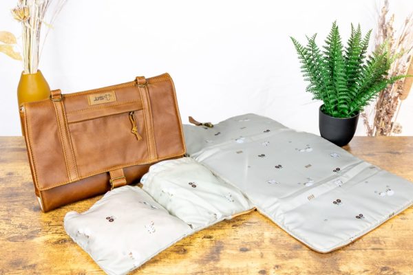 Leather Baby Changing Mat Sidebag