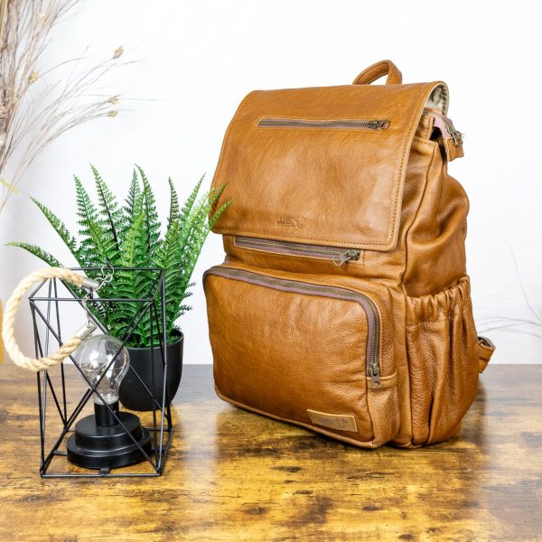 Medium Leather Nappy Bag - Image 9