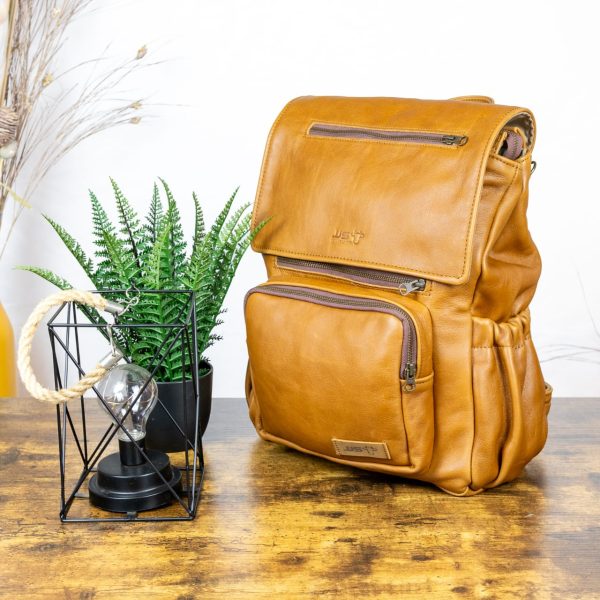 Medium Leather Nappy Bag - Image 8